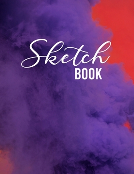 Paperback Sketch Book: Large Notebook for Drawing, Sketching, Painting, Writing or Doodling, 110 Pages, 8.5"x11", abstract colors Cover (vol. Book