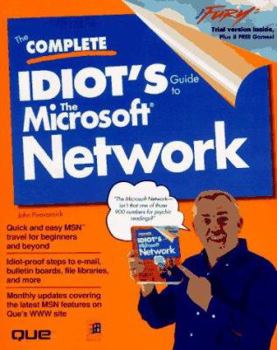 Paperback The Complete Idiot's Guide to the Microsoft Network Book