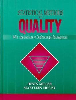 Hardcover Statistical Methods for Quality: With Applications to Engineering and Management Book