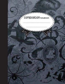 Paperback Composition Notebook, 8.5 x 11, 110 pages: Spider Skull: (School Notebooks) Book