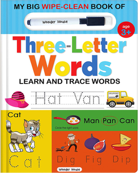 Board book My Big Wipe and Clean Book of Three Letter Words for Kids: Learn and Trace Words Book