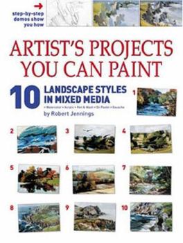 Paperback Artist's Projects You Can Paint - 10 Landscape Styles in Mixed Media Book