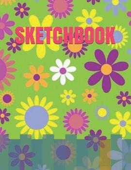 Paperback Sketchbook: Floral sketchbook for painting, sketching, drawing 120 pages 8.5*11 inches Book