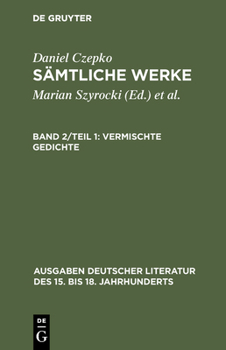 Hardcover Sämtliche Werke, Band 2/Teil 1, Vermischte Gedichte [German] Book