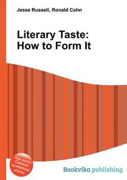 Paperback Literary Taste: How to Form It Book