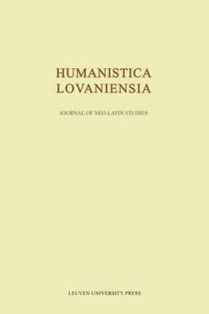 Paperback Humanistica Lovaniensia: Journal of Neo-Latin Studies Book
