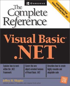 Paperback Visual Basic .Net: The Complete Reference [With CDROM] Book