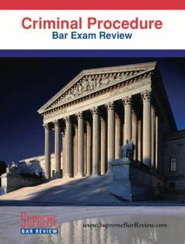 Paperback Criminal Procedure: Bar Exam Review Book