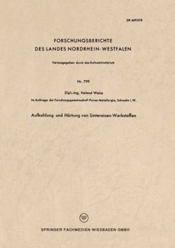 Paperback Aufkohlung Und Härtung Von Sintereisen-Werkstoffen [German] Book
