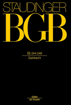 Hardcover §§ 244-248: (Geldrecht) [German] Book