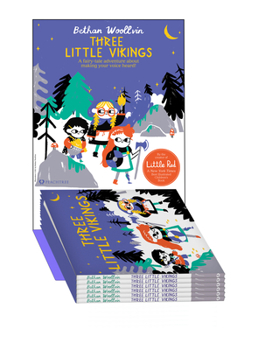 Hardcover Three Little Vikings 6 Copy L-Card Book