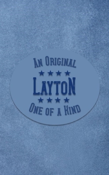 Paperback Layton: Personalized Writing Journal for Men Book