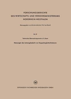 Paperback Messungen Des Leistungsbedarfs Von Doppelstegkettenförderern [German] Book