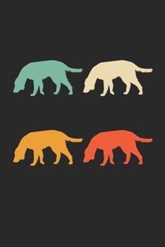 Paperback Setter Notebook - Retro Setter Journal - Vintage Setter Diary: Medium College-Ruled Journey Diary, 110 page, Lined, 6x9 (15.2 x 22.9 cm) Book