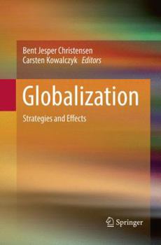 Paperback Globalization: Strategies and Effects Book