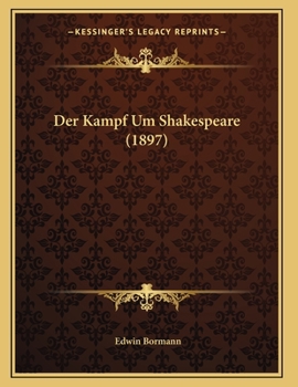 Paperback Der Kampf Um Shakespeare (1897) [German] Book