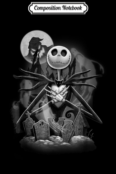 Paperback Composition Notebook: Disney Nightmare Before Christmas Jack Night Scene Journal/Notebook Blank Lined Ruled 6x9 100 Pages Book
