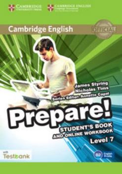 Paperback Cambridge English Prepare! Level 7 Student's Book and Online Workbook with Testbank Book