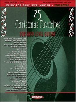 Paperback 25 Christmas Favorites for Easy Level Guitar Book