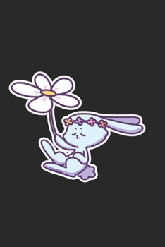 Hippie Rabbit Notebook: Graph Paper Journal 6x9 - 120 Pages