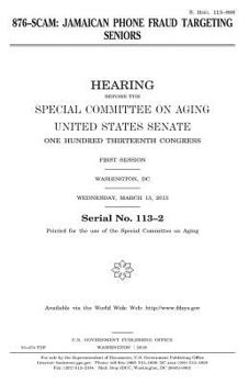 Paperback 876-scam: Jamaican phone fraud targeting seniors Book