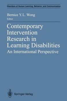 Paperback Contemporary Intervention Research in Learning Disabilities: An International Perspective Book