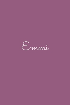 Emmi: notebook with the name on the cover, elegant, discreet, official notebook for notes, dot grid notebook,