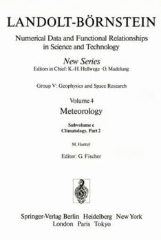 Hardcover Meteorology: Subvolume C 2: Climatology. Part 2 Book