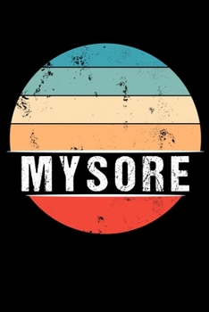 Paperback Mysore: 100 Pages 6 'x 9' - Travel Journal or Notebook Book