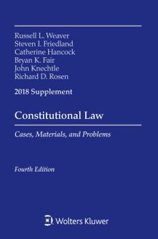 Paperback Constitutional Law: Cases Materials and Problems, 2018 Supplement Book