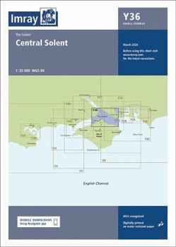 Map Imray Chart Y36: Central Solent (Small Format) (Y Charts) Book