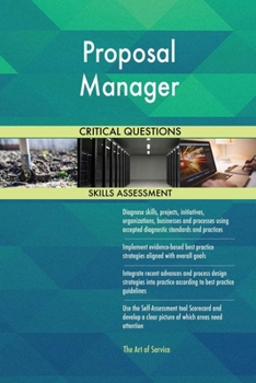 Paperback Proposal Manager Critical Questions Skills Assessment Book