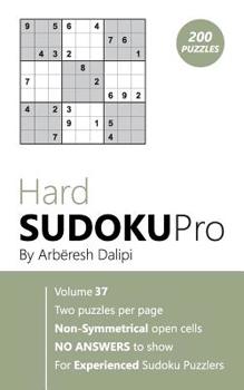 Paperback Hard Sudoku Pro: Book for Experienced Puzzlers (200 puzzles) Vol. 37 Book