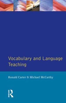 Paperback Vocabulary and Language Teaching Book