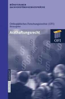 Paperback Münsteraner Sachverständigengespräche: Arzthaftungsrecht [German] Book