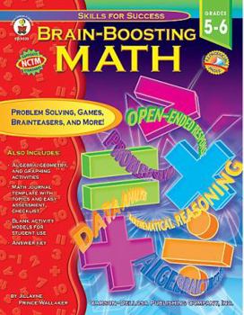 Paperback Brain-Boosting Math, Grades 5 - 6 Book