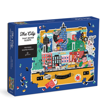 Misc. The City That Never Sleeps 750 Piece Shaped Puzzle Book