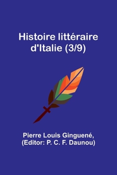 Paperback Histoire littéraire d'Italie (3/9) Book