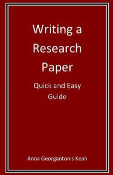 Paperback Writing a Research Paper: Quick and Easy Guide Book