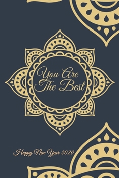 Notebook: Notebook Happy New Year 2020 MANDALA journal : Diary golden mandala notebook, cover MANDALA design , Happy New Year 2020: Diaries daily ... adults, kids, girls, teens, Organizer Logbook