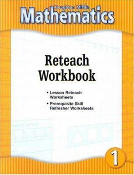 Paperback HM Mathematics: Reteach Workbook, Level 1 Book
