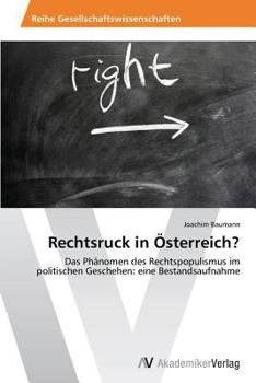 Paperback Rechtsruck in Osterreich? [German] Book