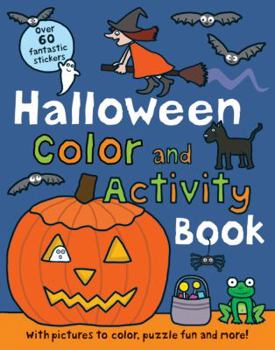 Paperback Halloween Preschool Color and Activity Book