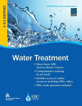 Paperback Water Treatment Grades 3 and 4 Wso: Awwa Water System Operations Wso Book