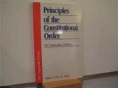 Paperback Principles of the Constitutional Order Book