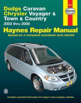 Paperback Dodge Caravan, Chrysler Voyager & Town & Country 2003 Thru 2006 Book