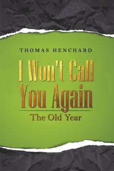 Paperback I Won't Call You Again Book