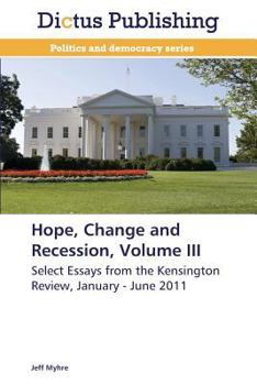 Paperback Hope, Change and Recession, Volume III Book