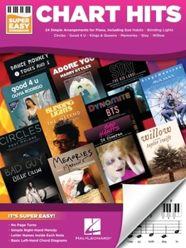Paperback Chart Hits - Super Easy Piano Songbook Book