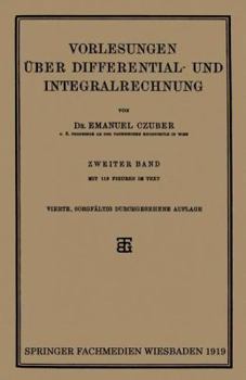 Paperback Vorlesungen Über Differential- Und Integralrechnung [German] Book